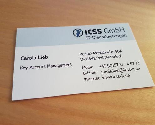Abbildung der Visitenkarte ICSS IT