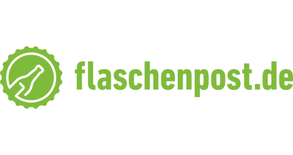 Grafik zeigt das flaschenpost.de Logo