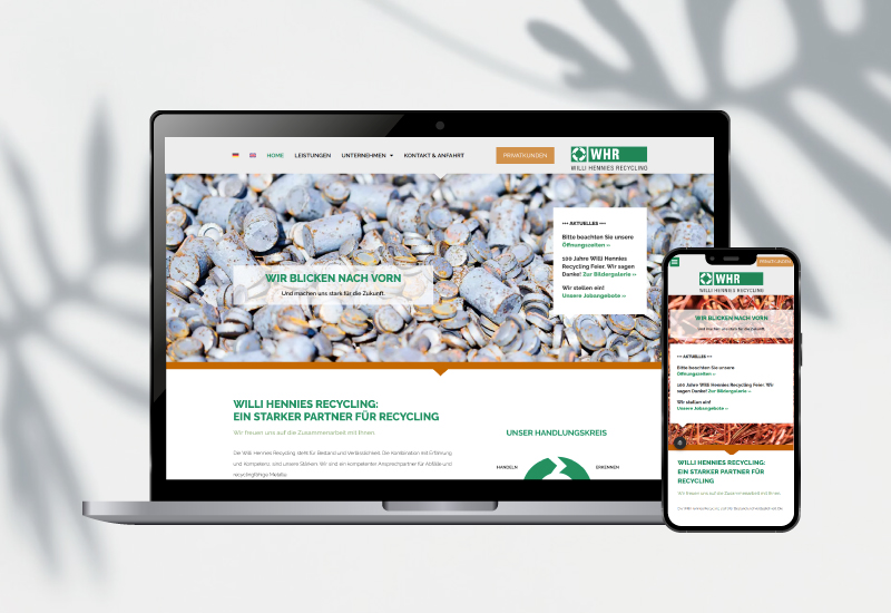 Webdesign Willi Hennies GmbH / Wertstoffe – Designereien